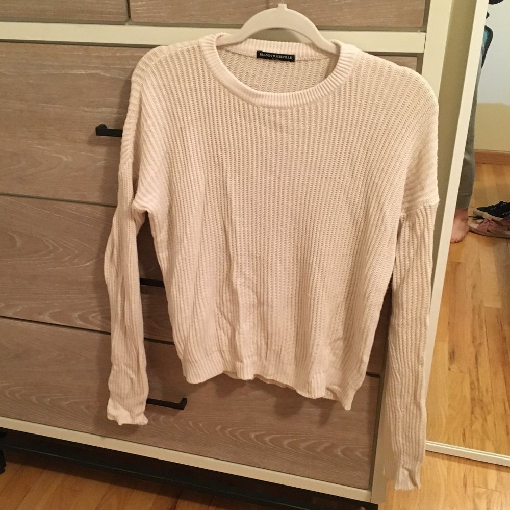 Brandy melville white sweater